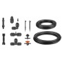 Micro-Drip-System Tropfbewsserung Set Hochbeet/Beet, 35 Pflanzen (schwarz/grau, Modell 2023) (13455-20)