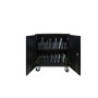 Leba NoteCart Flex NCF-E-24-SC portable device management cart& cabinet Carrello per la gestione dei dispositivi portatili Nero,