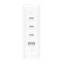 Belkin ALIMENTATORE 140W 4-PORTE USB CON UK,EU,US PLUG (WCH014BTWH)