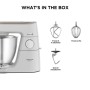 Kenwood KVL65.001WH sbattitore Sbattitore con base 1000 W Argento, Bianco (KVL65.001WH)