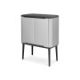 Brabantia 316227 bidone per la spazzatura 34 L Rettangolare Plastica, Acciaio Acciaio inox (31 62 27)