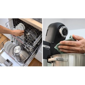 Bosch Serie 6 MUMS6ZS13D robot da cucina 1600 W 5,5 L Nero, Acciaio inox Bilance incorporate
