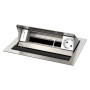 Kindermann 7492000051 cassetta di scarico Tipo F Acciaio inox, Bianco