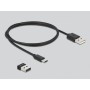 DeLOCK 90507 lettore di codici a barre Lettore di codici a barre portatile 1D/2D CMOS Nero, Arancione (90507)