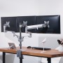 LogiLink BP0090 supporto da tavolo per Tv a schermo piatto 68,6 cm (27") Morsa Argento (BP0090)