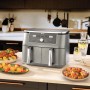 Ninja DZ400EU friggitrice Doppia 9,5 L Indipendente 2470 W Friggitrice ad aria calda Grigio