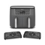 Ninja DZ300EU friggitrice Doppia 7,6 L Indipendente 2400 W Friggitrice ad aria calda Grigio