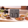 Ninja DZ300EU friggitrice Doppia 7,6 L Indipendente 2400 W Friggitrice ad aria calda Grigio