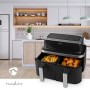 Nedis KAAF320BK friggitrice Doppia 4,2 L Indipendente 2600 W Friggitrice ad aria calda Nero