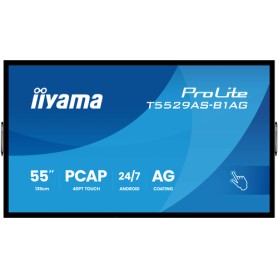 iiyama T5529AS-B1AG visualizzatore di messaggi Pannello piatto interattivo 138,7 cm (54.6") LED Wi-Fi 500 cd/m² 4K Ultra HD Ner