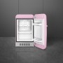 SMEG FAB5RPK6 - Frigorifero da libera installazione, design anni '50, rosa Cadillac, cerniera a destra