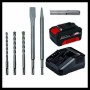 Akku-Bohrhammer HEROCCO Kit +5, 18Volt (rot/schwarz, Li-Ion Akku 3,0 Ah) (4513975)