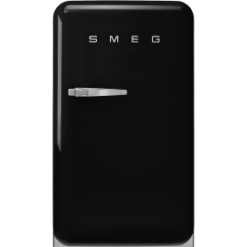 SMEG FAB10RBL6 Frigorifero da libera installazione con congelatore, design stile anni '50, nero, cerniera a destra