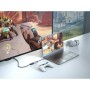 HYPER HD-H8K USB tipo-C HDMI Acciaio inossidabile (HD-H8K-GL)