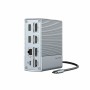 HYPER HDG212B replicatore di porte e docking station per laptop USB 3.2 Gen 2 (3.1 Gen 2) Type-C Argento (HDG212B-GL)