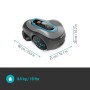 Mhroboter smart SILENO max 1.500m (grau/trkis, Li-Ionen Akku, LONA-Technologie) (19903-20)