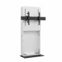 Hagor 2811 Supporto TV a parete 190,5 cm (75") Nero, Bianco