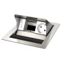Kindermann 7492000041 cassetta di scarico Tipo F Acciaio inox, Bianco