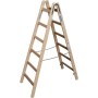 Holz Stufen-Doppelleiter Arbeitshöhe max. 3.25 m Echelle a double barreau (170088)