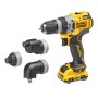DeWALT DCD703L2T-QW trapano 1500 Giri/min Senza chiave 900 g Nero, Giallo