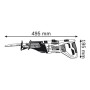 Bosch GSA 1100 E Professional 2700 spm (fogli per minuto) 1100 W Nero, Blu, Rosso (060164C800)
