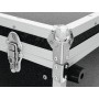 Roadinger 30107204 custodia per attrezzatura audio Custodia rigida Alluminio Nero, Argento