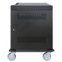 Manhattan 180948 portable device management cart& cabinet Carrello per la gestione dei dispositivi portatili Nero