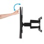 B-Tech Twin Cantilever 190,5 cm (75") Parete Nero (BT8227/B)