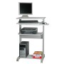 ROLINE PC Standing Workstation Forma rettangolare Metallo, Plastica Grigio, Bianco (17.02.1545)