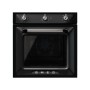 MEG SF6905NF - Forno , linea design Victoria, nero, manopole di comando, nicchia 60 x 60 cm