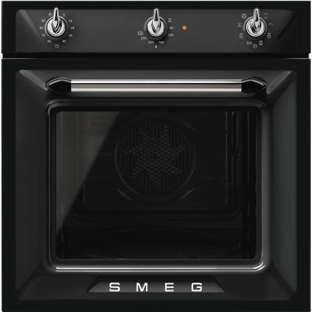 MEG SF6905NF - Forno , linea design Victoria, nero, manopole di comando, nicchia 60 x 60 cm