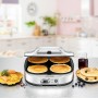 Rommelsbacher PC 1800 crepiera 4 crepe 1800 W Argento