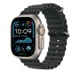 Apple Cinturino Ocean nero (49 mm) - Titanio naturale (MXTL3ZM/A)
