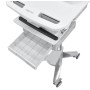 Ergotron StyleView Alluminio, Grigio, Bianco Computer portatile Carrello multimediale (SV44-1121-2)