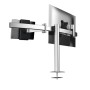 Durable 508823 supporto da tavolo per Tv a schermo piatto 86,4 cm (34") Morsa Argento (508823)