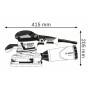 Bosch 0 601 292 801 levigatrice portatile Levigatrice orbitale 11000 Giri/min 22000 OPM (0601292801)