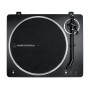Audio-Technica AT-LP70XBT Giradischi con trasmissione a cinghia Nero, Argento Completamente automatico (AT-LP70XBTBS)