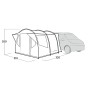 Easy Camp Reine Grigio Tenda da sole a scomparsa (120506)