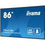 iiyama LH8664UHS-B2AG visualizzatore di messaggi Pannello piatto per segnaletica digitale 2,18 m (86") Wi-Fi 500 cd/m² 4K Ultra