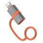4smarts 541522 cavo e adattatore video Lightning USB tipo-C Grigio, Arancione