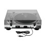 Omnitronic BD-1350 Piatto per DJ con trasmissione a cinghia Argento (10603050)