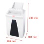 HSM SECURIO AF300 distruggi documenti Taglio a particelle 56 dB 24 cm Bianco (2092121)