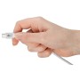Supersoftes USB 2.0 Textilkabel, USB-C Stecker  USB-C Stecker (wei, 1 Meter) (70193)