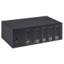 Manhattan 153539 switch per keyboard-video-mouse (kvm) Nero (153539)