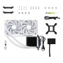TRYX PANORAMA ARGB 240 Processore Kit di raffreddamento a liquido 12 cm Bianco 1 pz (L-P240A-AS2M-G0W)