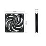 ARCTIC P12 Slim PWM PST Case per computer Ventilatore 12 cm Nero 3 pz (ACFAN00275A)