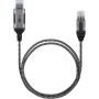 Ethernet-Adapterkabel USB-A 3.2 Gen1  RJ-45 (schwarz/grau, 5 Meter) (74397)