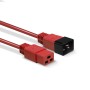 Lindy 30124 cavo di alimentazione Rosso 2 m Accoppiatore C19 Accoppiatore C20