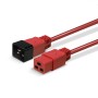 Lindy 30124 cavo di alimentazione Rosso 2 m Accoppiatore C19 Accoppiatore C20