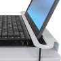 Ergotron StyleView Laptop Cart, SV10 Alluminio, Bianco Computer portatile Carrello multimediale (SV10-1100-0)